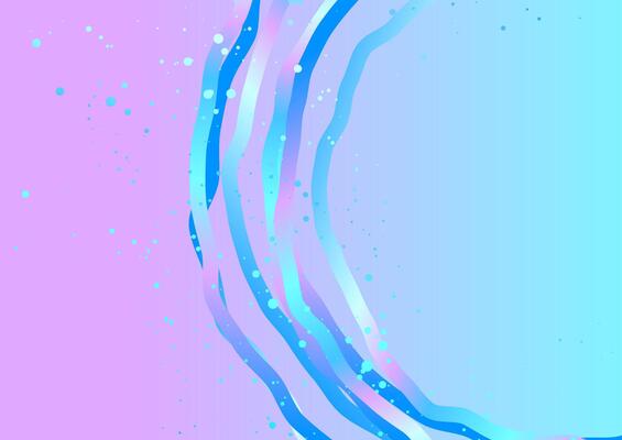 Minimal pastel background with wavy stripes and dots