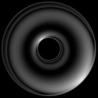 Abstract black grey glossy liquid circle abstract background vector