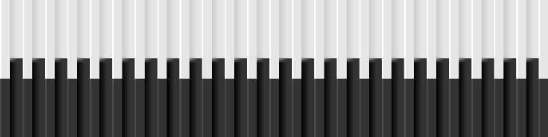 Black and white paper stripes abstract minimal background vector