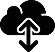 Cloud icon symbol image. Illustration of the hosting storage design vector