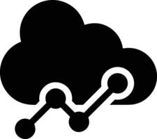 Cloud icon symbol image. Illustration of the hosting storage design vector