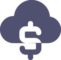 Cloud icon symbol image. Illustration of the hosting storage design vector