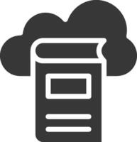 Cloud icon symbol image. Illustration of the hosting storage design vector