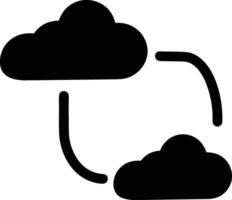 Cloud icon symbol image. Illustration of the hosting storage design vector