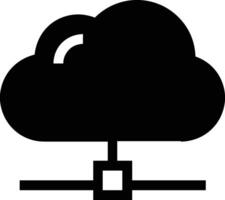 nube icono símbolo imagen. ilustración de el hospedaje almacenamiento diseño vector