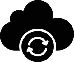 Cloud icon symbol image. Illustration of the hosting storage design vector