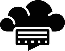 Cloud icon symbol image. Illustration of the hosting storage design vector