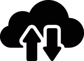 Cloud icon symbol image. Illustration of the hosting storage design vector