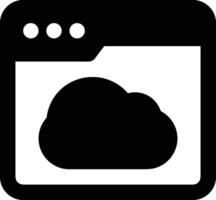 Cloud icon symbol image. Illustration of the hosting storage design vector