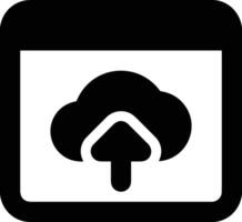 Cloud icon symbol image. Illustration of the hosting storage design vector