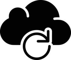 Cloud icon symbol image. Illustration of the hosting storage design vector