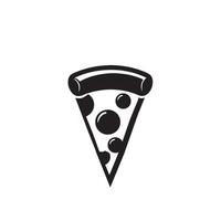 Pizza line art illustration. Pizza silhouette Pizza logo vector