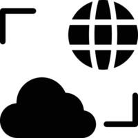 Cloud icon symbol image. Illustration of the hosting storage design vector