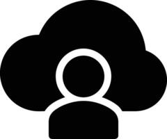 Cloud icon symbol image. Illustration of the hosting storage design vector