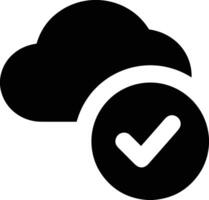 Cloud icon symbol image. Illustration of the hosting storage design vector