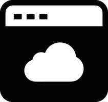 Cloud icon symbol image. Illustration of the hosting storage design vector