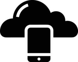 Cloud icon symbol image. Illustration of the hosting storage design vector