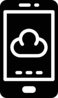 Cloud icon symbol image. Illustration of the hosting storage design vector