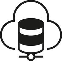 Cloud icon symbol image. Illustration of the hosting storage design vector