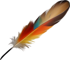 Close-up of rainbow-colored feathers inspired by the rainbow lorikeet. AI-Generated. png