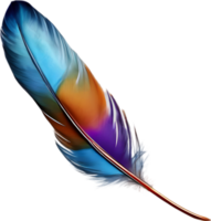 fechar-se do cor de arco-íris penas inspirado de a arco Iris lorikeet. gerado por ai. png