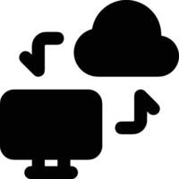 Cloud icon symbol image. Illustration of the hosting storage design vector