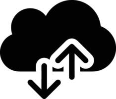 Cloud icon symbol image. Illustration of the hosting storage design vector