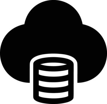Cloud icon symbol image. Illustration of the hosting storage design vector