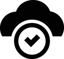 Cloud icon symbol image. Illustration of the hosting storage design vector