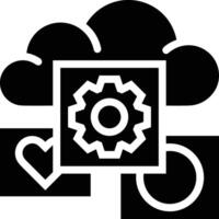 Cloud icon symbol image. Illustration of the hosting storage design vector