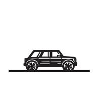 coche silueta diseño en blanco antecedentes. coche ilustración.coche logo vector