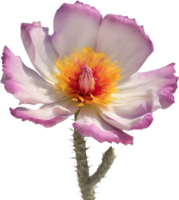 A close-up of a desert wildflower in vibrant colors, with delicate details. Ai-generated. png