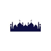Mosque shape background design vector