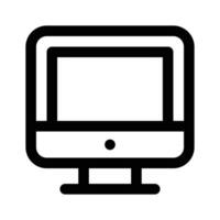 Get your hands on this carefully crafted icon of computer, computer screen in trendy design vector