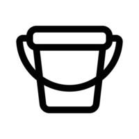Carefully crafted of bucket in modern style, easy to use and download vector