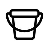 Carefully crafted of bucket in modern style, easy to use and download vector