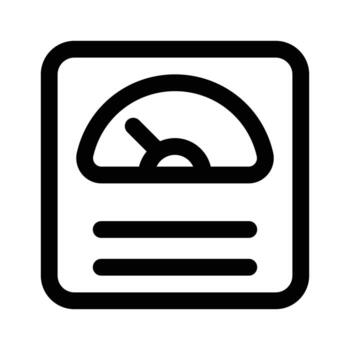 Weight scale design, weight machine icon in editable style vector