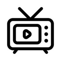 Modern of television, vintage tv icon in editable style vector