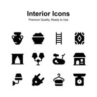 Check this beautiful and amazing Interior icons set vector