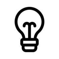 Electricity light bulb design, easy to use icon vector