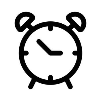 An Icon of alarm clock in editable style, easy to use and download vector
