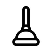 Plunger icon, a Toilet equipment , editable vector