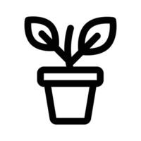 Creatively crafted plant in trendy style, unique style vector