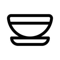 Check this beautifully designed icon of Bowl in trendy style vector