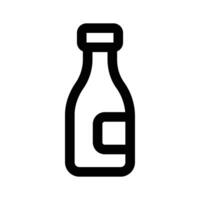 icono de Leche botellas en moderno diseño estilo, Listo para prima utilizar vector