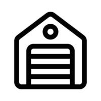 Check this carefully crafted icon of Warehouse in modern style, customizable vector