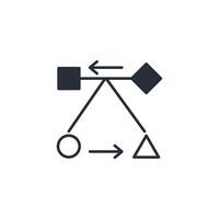 Workflow icon. .Editable stroke.linear style sign for use web design,logo.Symbol illustration. vector