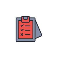 To do list icon. .Editable stroke.linear style sign for use web design,logo.Symbol illustration. vector