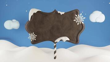 3d Animé hiver Ventes social médias Publier modèle, adapté pour Voyage agences, produit promotion, Noël et Nouveau année salutations. video