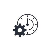 time management icon. .Editable stroke.linear style sign for use web design,logo.Symbol illustration. vector